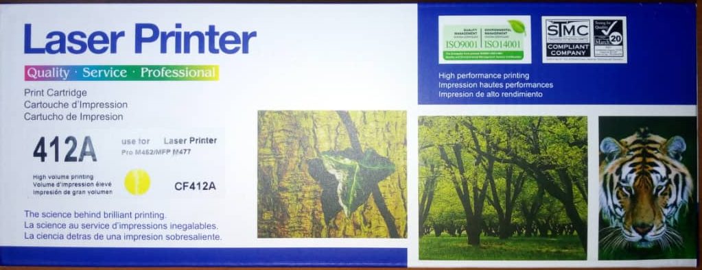 Compatible Toner CF 412A YELLOW