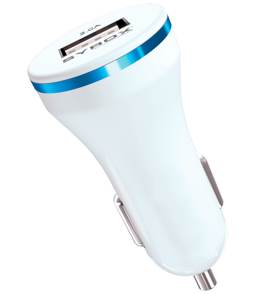 SYROX SINGLE USB PORT CAR CHARGER 2.0A C44
