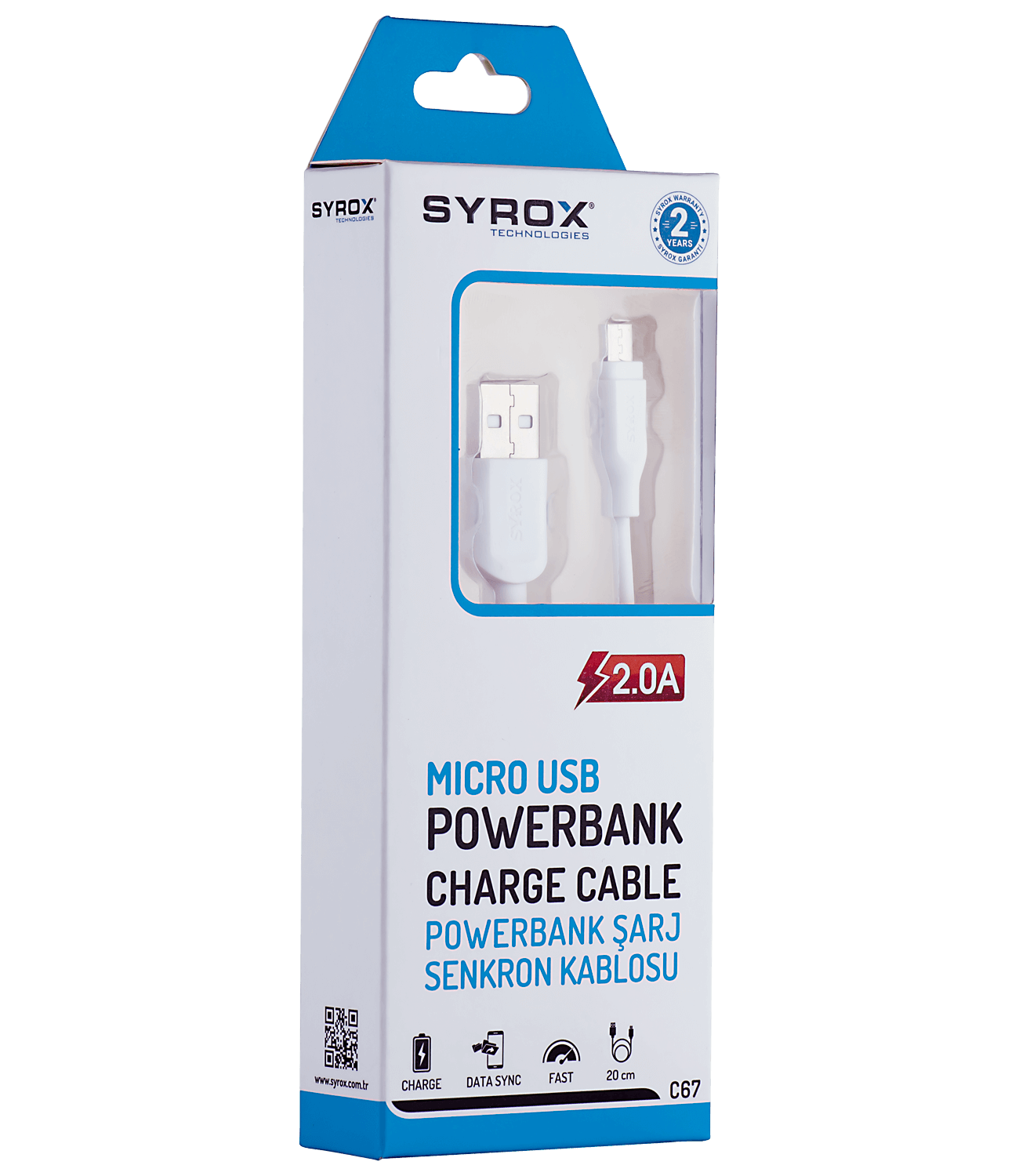 SYROXMICRO USB POWERBANK CHARGE CABLE C67