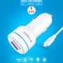 SYROX DUAL USB PORT CAR CHARGER 4.0A CR12